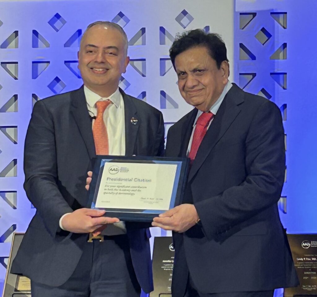 Dr Razzaque Receiving Professorship Endowment